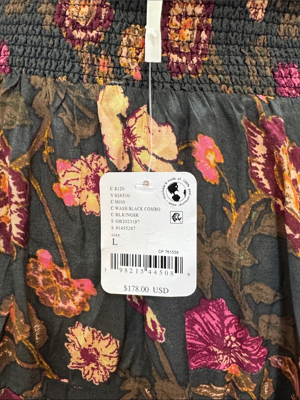 Free People Lolita Floral Tiered Ruffle Maxi Skirt #516 - Picture 4 of 4